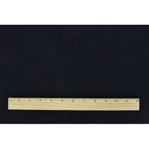 2 YD PC-Deep Navy Textured Dobby Wool Blend Jacketing Fabric