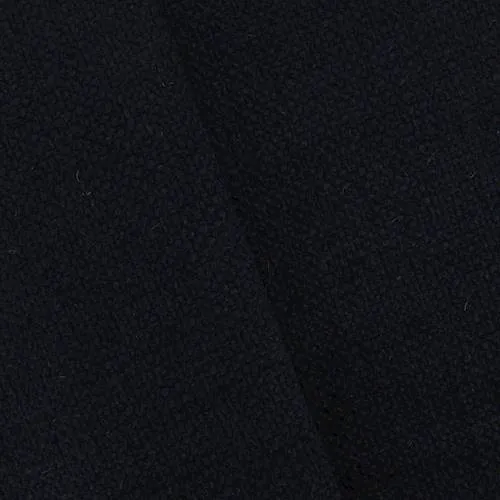 2 YD PC-Deep Navy Textured Dobby Wool Blend Jacketing Fabric