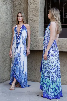 Blue Summer Maxi Dress