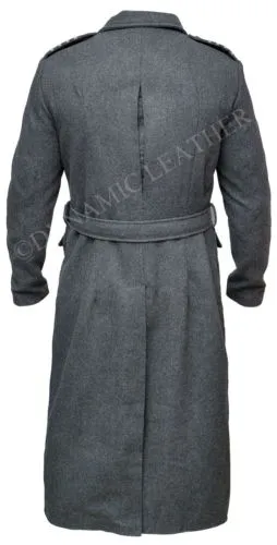 Captain Jack Harkness Grey Woolen Fabric Trench Pea Coat