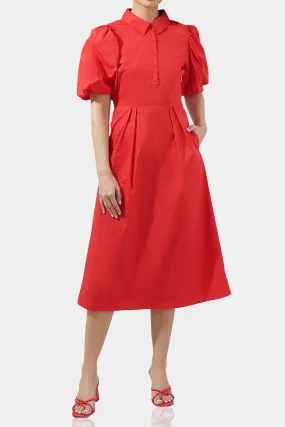 Collared Midi Length Dresses