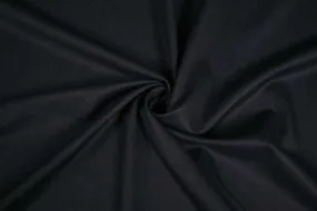 Dark Navy Blue Plain Wool Polyester Blend Suiting Fabric