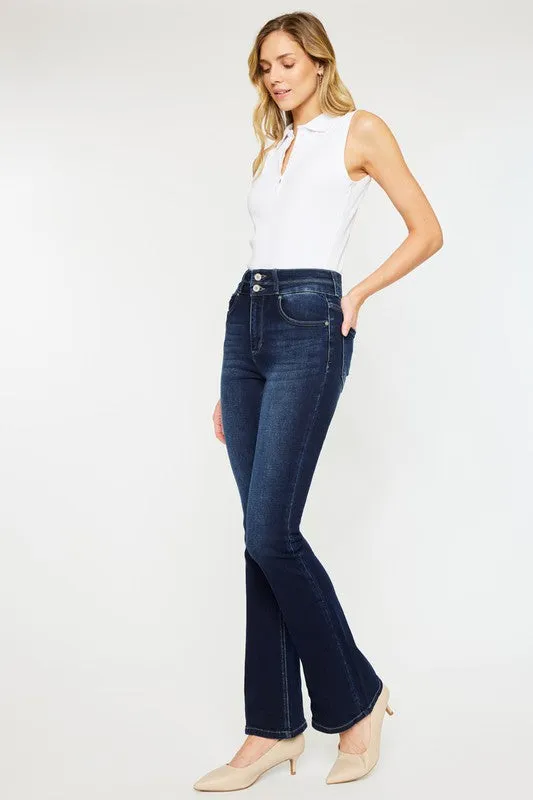 Elevated Essence High-Waisted Skinny Bootcut Jeans