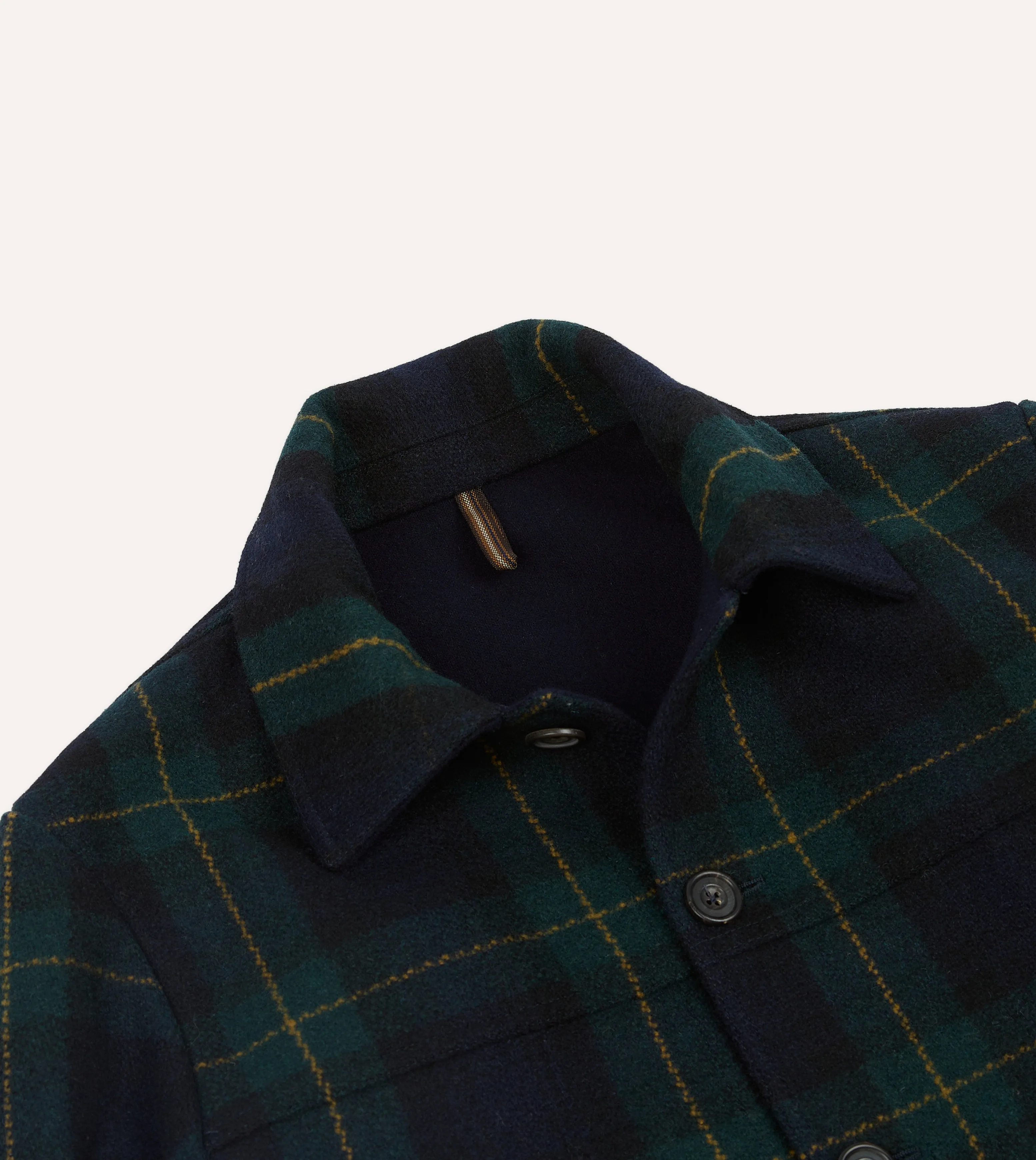 Johnston Check Melton Wool Donkey Jacket