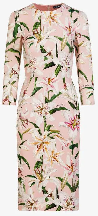 Lily Print Sheath Dress