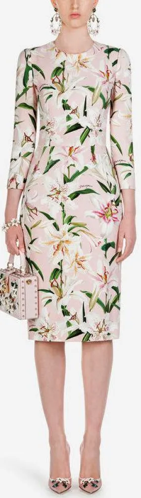 Lily Print Sheath Dress