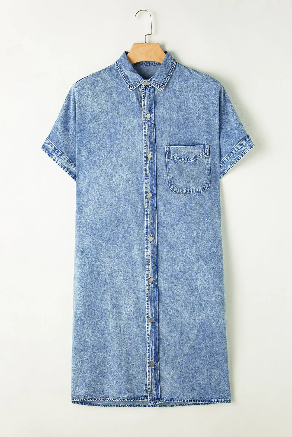 Medium Wash Shirt Chambray Dress