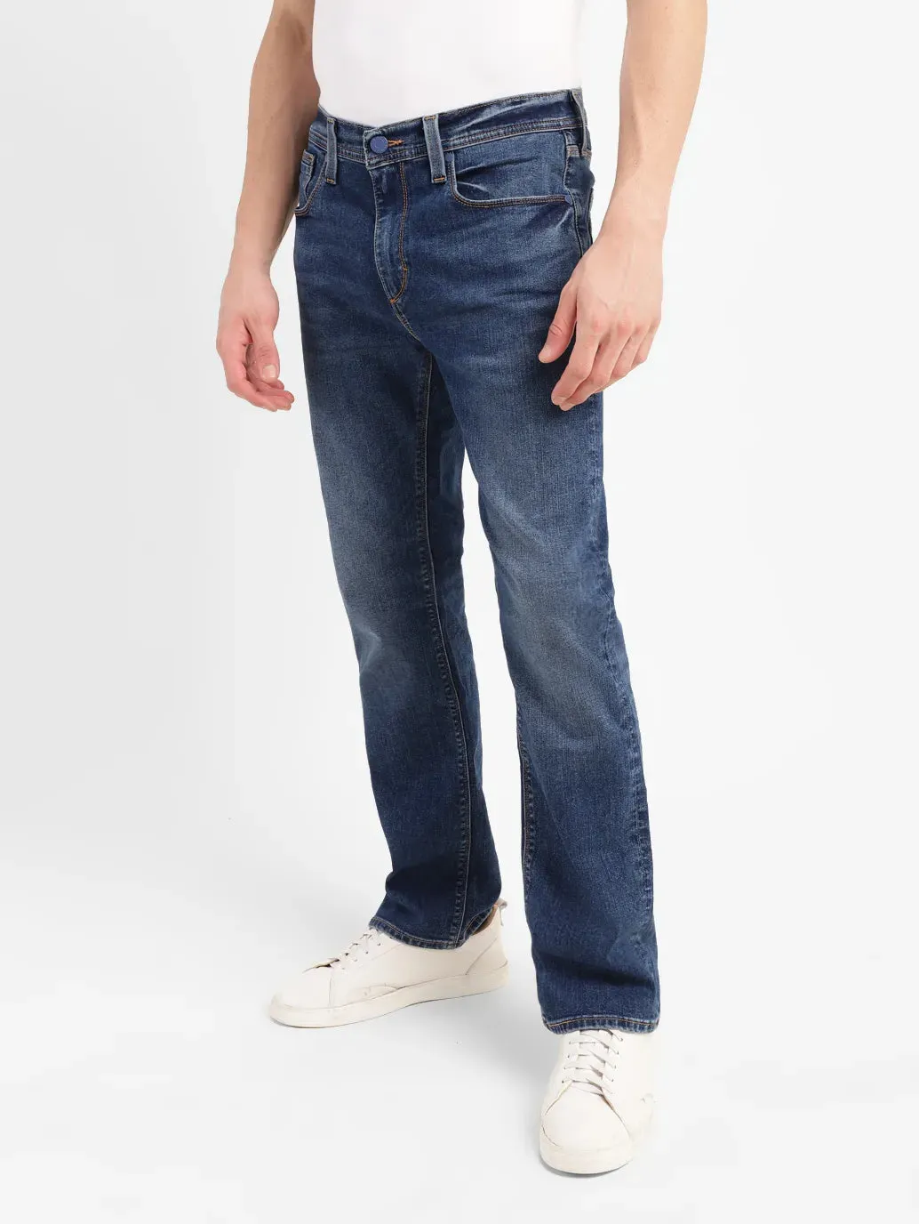 Men's 527 Mid Indigo Slim Bootcut Fit Jeans