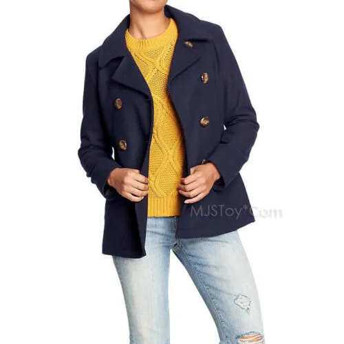 NWT Old Navy Women's Classic Wool-Blend Peacoats Coat Winter Jacket 4 Color S-L