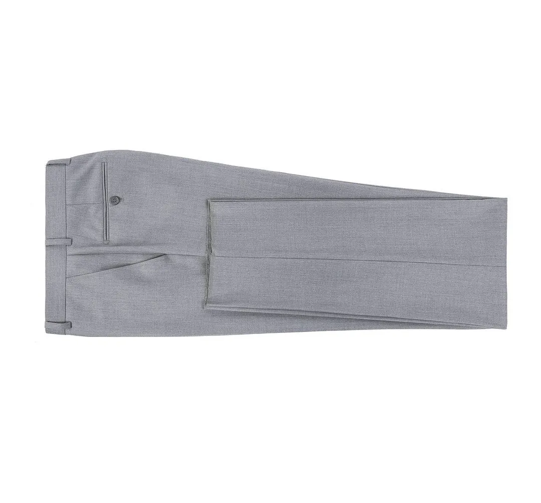 Renoir Gray Slim Fit Dress Pants Flat Front