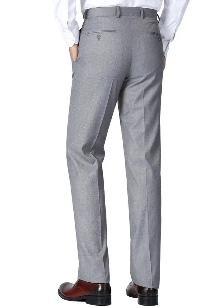 Renoir Gray Slim Fit Dress Pants Flat Front