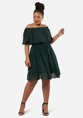 Sensual Off Shoulder Midi Dress